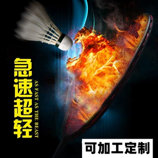 羽毛球拍全碳素家用6u成人训练娱乐羽毛球拍女羽毛球球拍加工定制