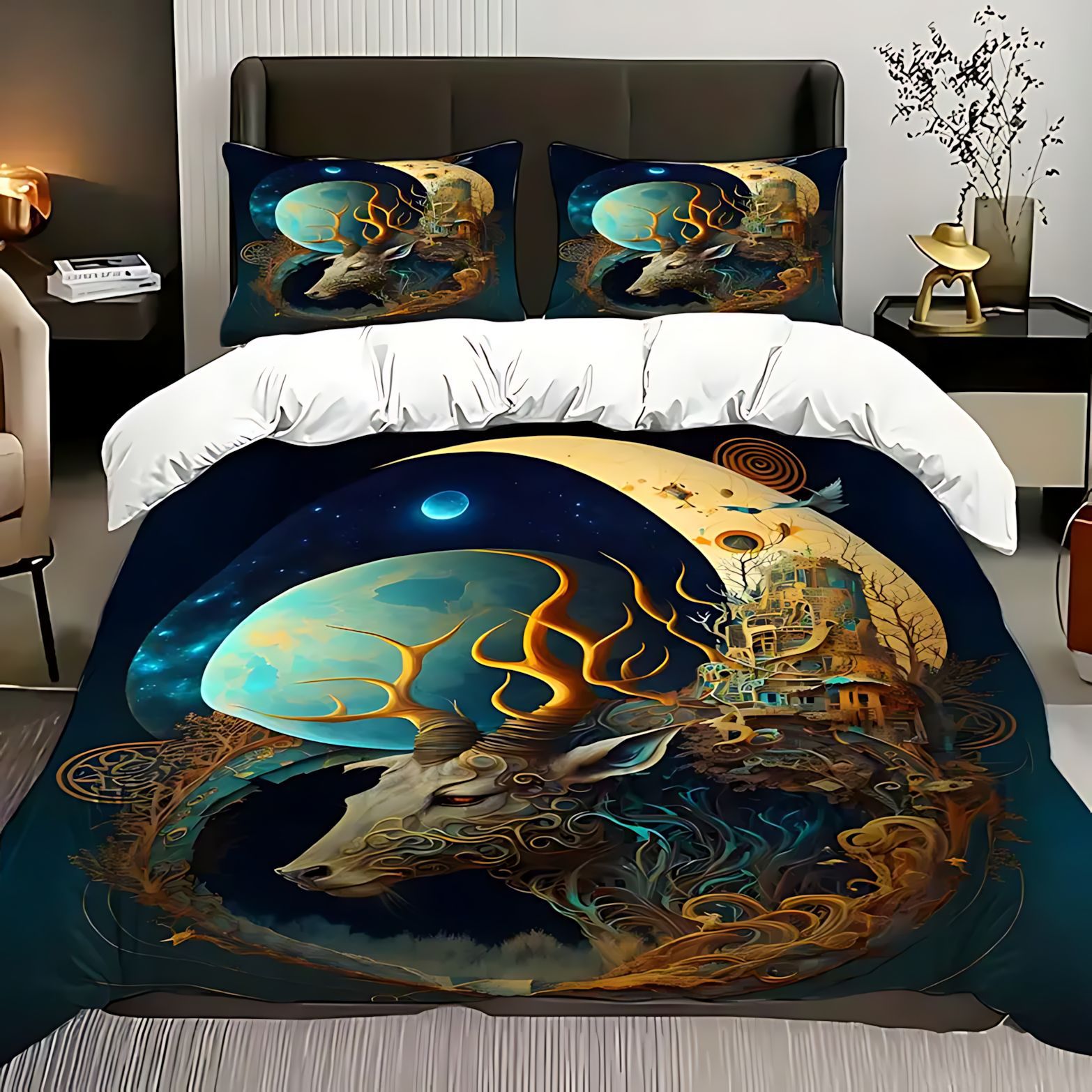 TEMU / JIT Nuevo producto transfronterizo Shenlu Xingyue HD impresión digital colchón funda funda