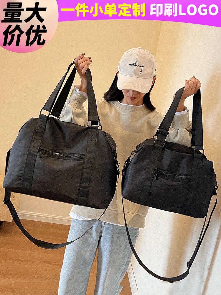 Bolsa de viaje de corta distancia bolsa de equipaje ligero de gran capacidad de los hombres de encargo al por mayor de color sólido bolso de hombro portátil