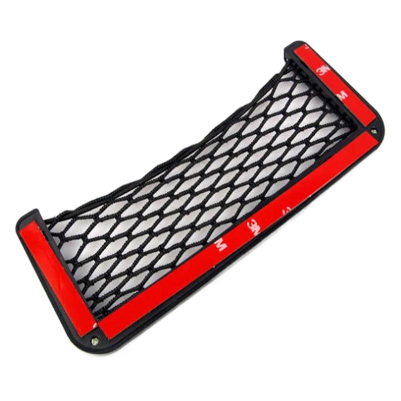 Car Net Pocket Storage Bag Mobile Phone Hanging Bag Car Storage Storage Car Multi-Functional Adhesive Car Storage Net
