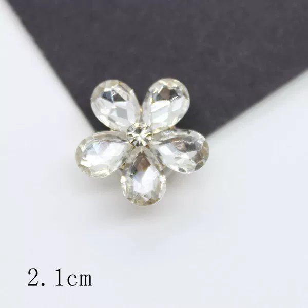 Crystal Five-petal Flower Small White
