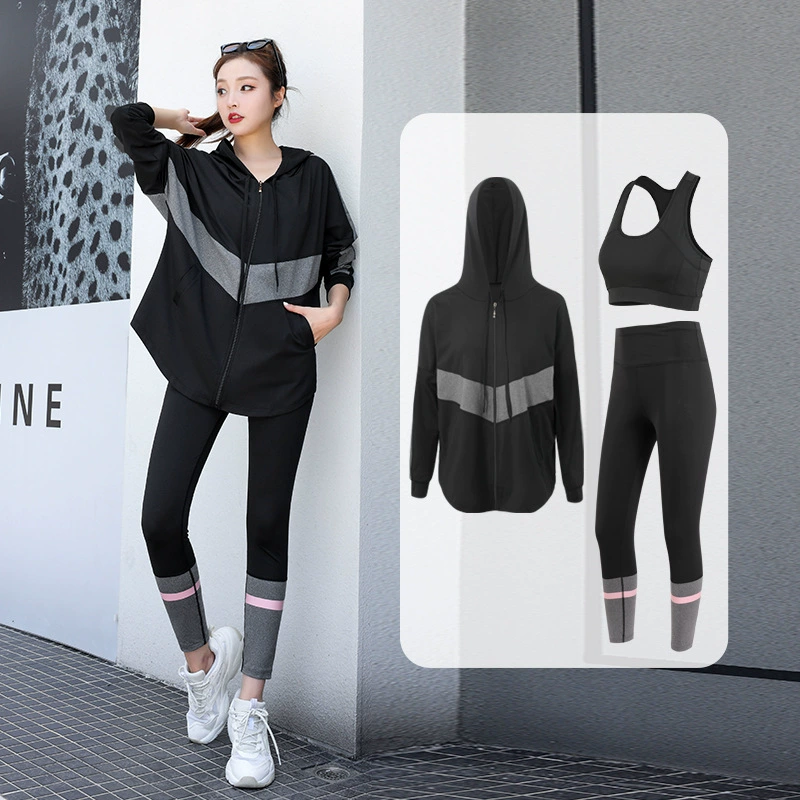 Sports demi-season jacket, quick dry long-sleeve for gym, yoga clothing, set, loose fit, for running, plus size
