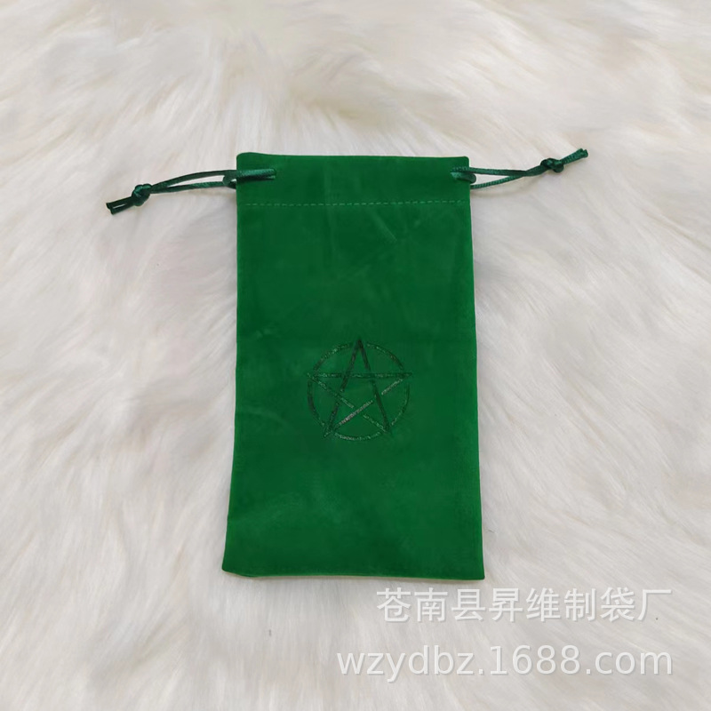 Bolsa verde de cinco estrellas; 18*11.5cm