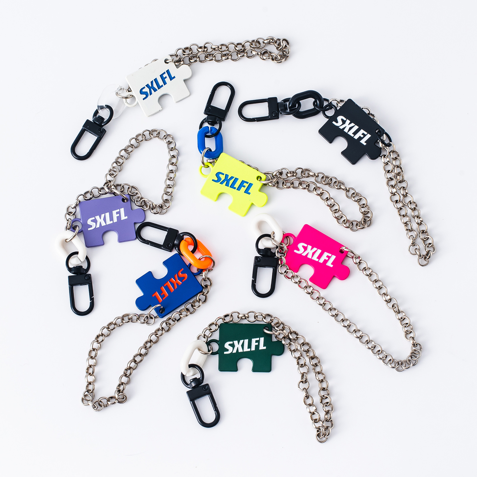 挂件U钩拼图块链条2