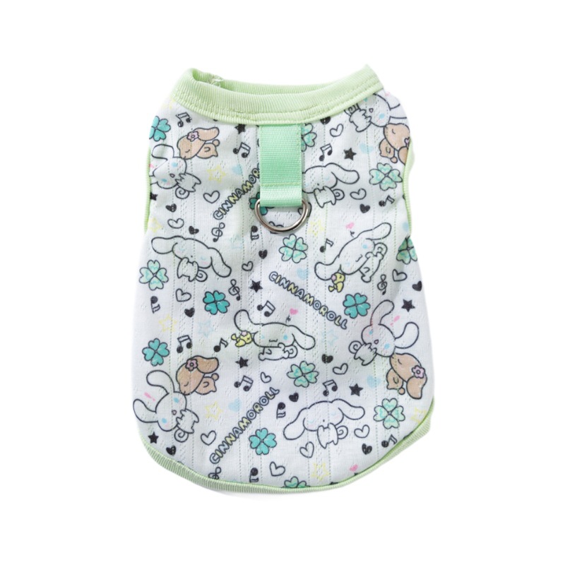 Perro de primavera y verano auténtico chaleco para perros de orejas grandes de marca compartida delgado gato transpirable peluche perro pequeño ropa para perros