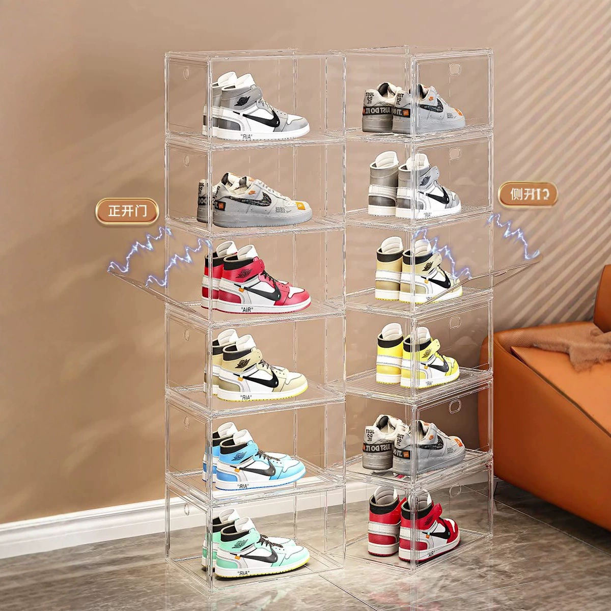 Air jordan, обувь, система хранения, акриловая сумка, кошелек, большая минифигура, увеличенная толщина