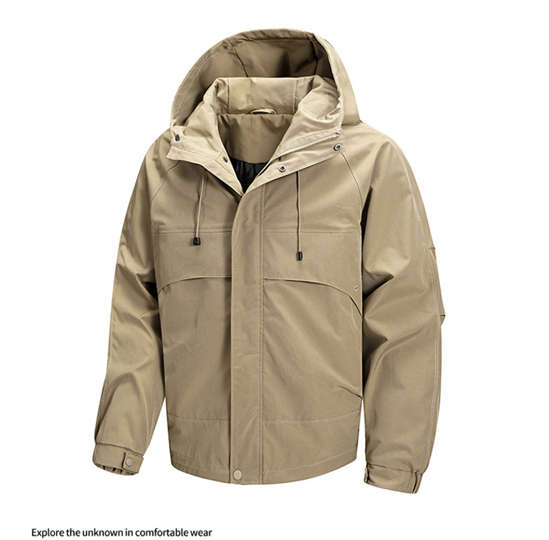 Unisex Workwear Jacket Multi Pocket Functional Autumn Coat_voghion.com