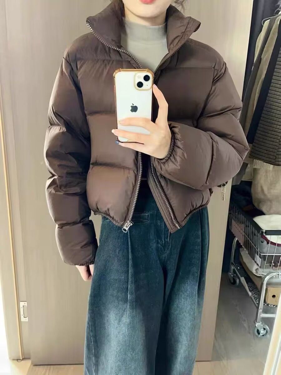 Down Jacket For Petite Women High-waisted Thickened Style_voghion.com