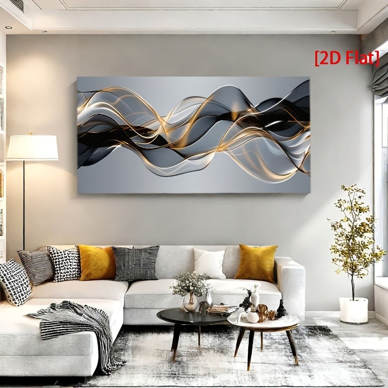 跨境JIT代发卧室挂画 喷绘油画布画芯实木绷框帆布客厅装饰画