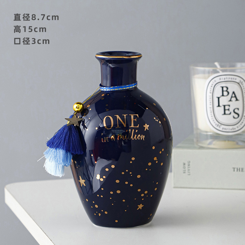 Nórdico minimalista inswind cerámica flor seca flor flor floral vase creativo para el hogar romántico decoración para el hogar decoración suave