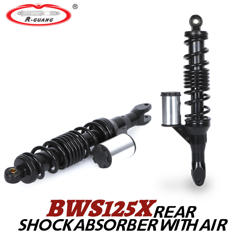 Bws125X Rear Shock Absorber with Gas-Filled Rear Suspension for Electric Motorcycles, Adjustable Damping and Air Pressure Rear Shock Absorber