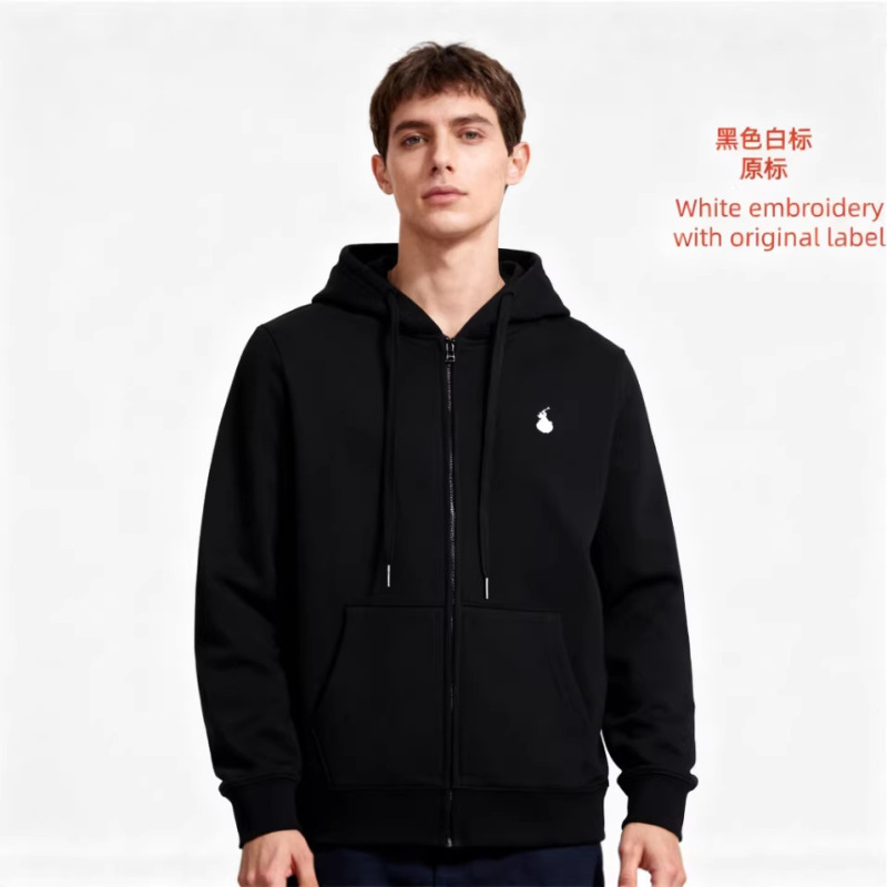 Cross-Border Ralph Lauren Sweatshirt Polo Cardigan Spring and Autumn Thin Jacket Plus Size Men's Polo Simple Embroidery