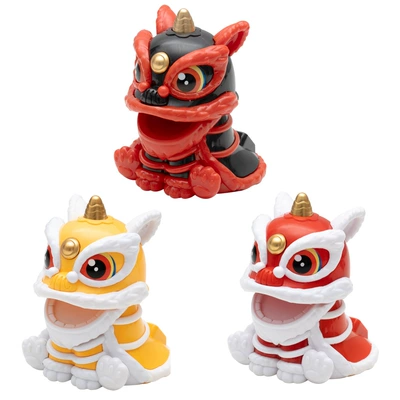 Car ornaments — Solar-Powered Lion Dance Ornament, Chinese