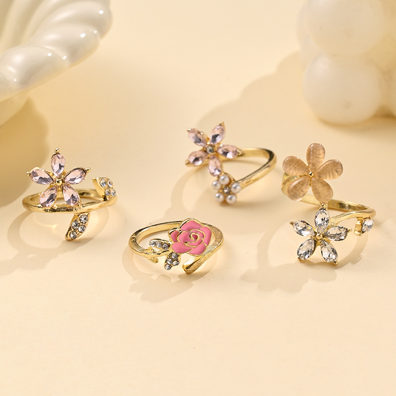 Minimalist Stackable Ring Set With Cubic Zirconia For Women_voghion.com