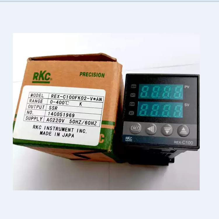 RKC理化温控器REX-C100FK02-V*AN智能温控k型SSR固态断电器输出