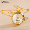 Rotating children's pocket watch for elementary school students suitable for men and women, necklace, spinning top, South Korea