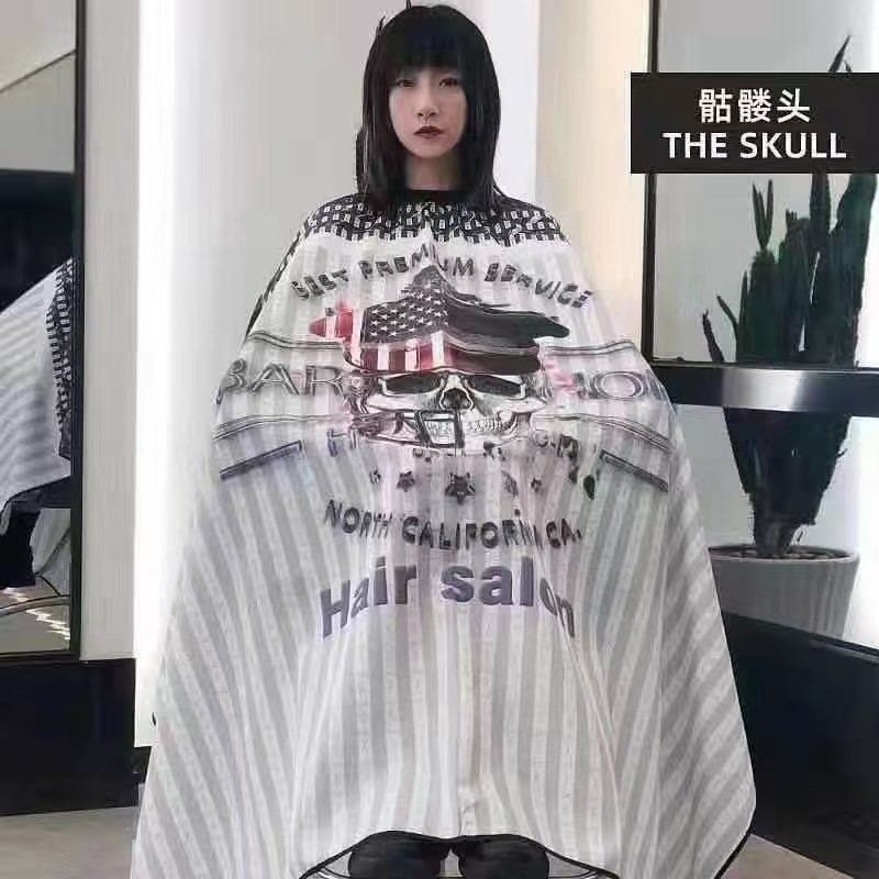 Una variedad de patrones de impresión barbería de tela de envoltura teñido de aceite de corte de cabello grande cortador de cabello tela de pañuelo al por mayor herramientas de peluquería de烫me