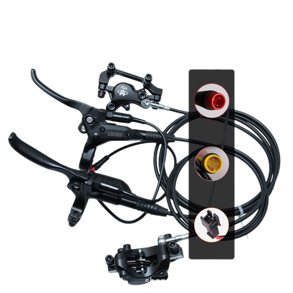 Montaña E-bike freno de aceite de corte de energía en nombre de la conducción de la bicicleta eléctrica freno de disco de presión de aceite de bicicleta conjunto de freno de apagado