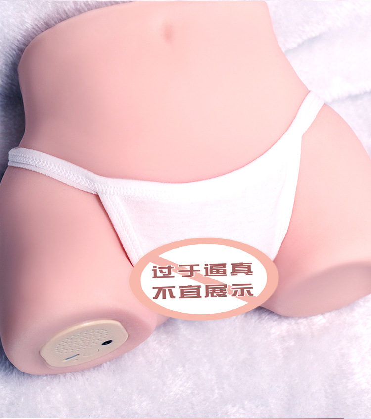 Jiuai Male Masturbation Device TPE Inverted Mold Manual Control Flesh Color — detail image 3