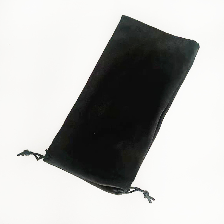 Bolsa de gafas de punto bolsa de tela bolsa de gafas de sol de punto al por mayor Bolso Negro Bolsa de punto bolsa de gafas de punto