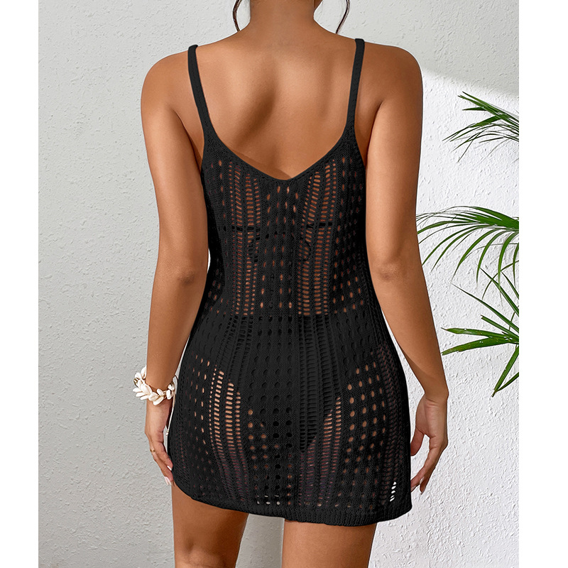 91g Weight Above Knee Dress Length Type Sleeveless Sleeve Length Sundress Dresses Type Polyester Fabric Type High Waist Waist Line 1 Piece Quantity Fitness, Swimming Occasion U Neck Neckline Slim Fit Type Solid Color Pattern Women's Gender Sexy Style Women's Solid Color Sexy Cover Ups 14