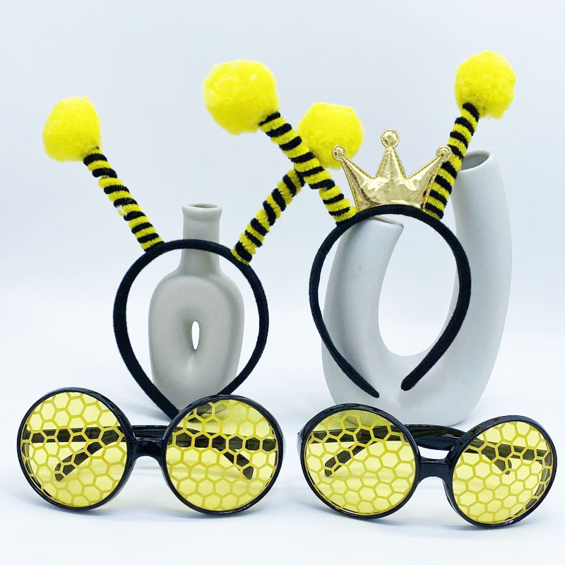 Yellow Bee party dress up bee wings bee clothes clothing suit bee headband glasses suit Yellow Bee party dress up bee wings bee clothes clothing suit bee headband glasses suit