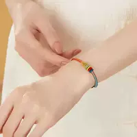 Новый браслет на удачу в китайском стиле, талисман на удачу, тканый браслет кои, подарок на экзамен, благословение 2025