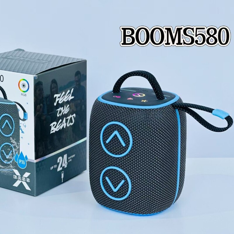 クロスボーダー新型無線bluetoothスピーカー重サブウーファデスクトップ屋外手提げ布網音響BOOMS580|undefined