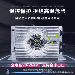 New Energy Electric Vehicle 48V35A Charger 87.6V25A Lithium Battery Patrol Car Sweeper 24V50A Electric Forklift