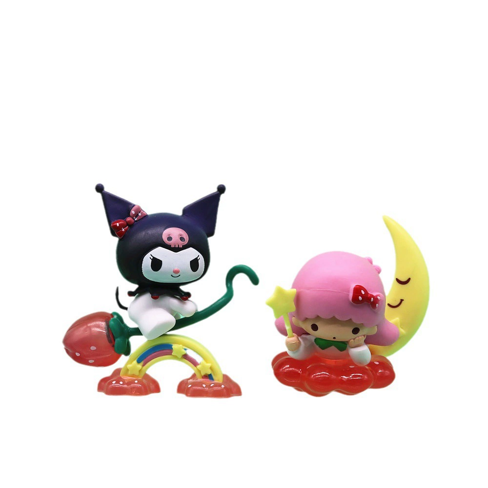 Sanrio, клубника, милый минифигурка, кукла, капсульная игрушка