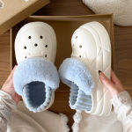 韩版EVA外穿舒适棉拖鞋高颜值简约休闲百搭时尚通勤可拆卸棉拖