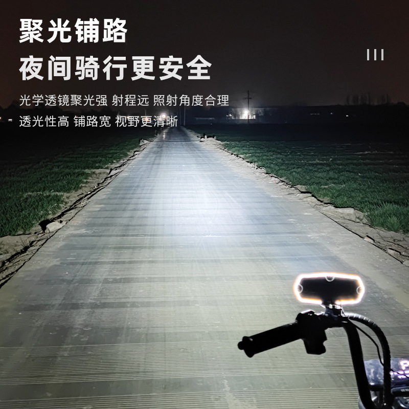 Lámpara LED de triciclo eléctrico transformada de lente de alto brillo concentrador de luz delantera de motocicleta 12 - 80V