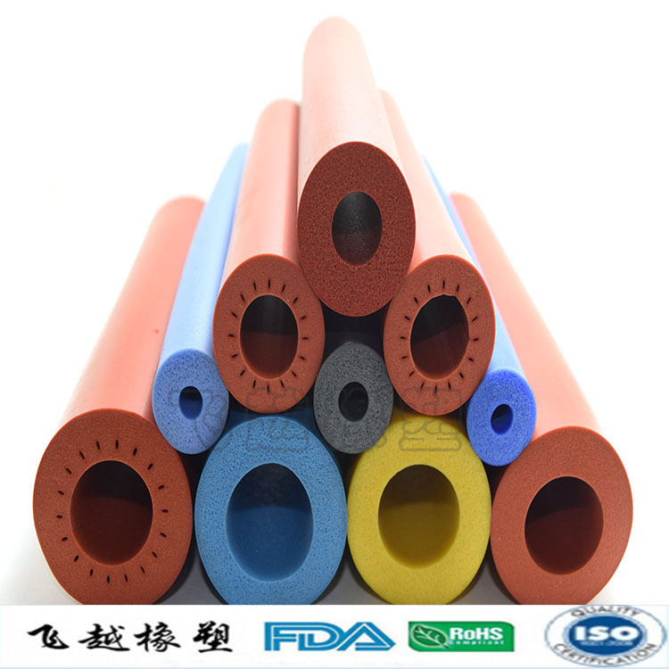 耐高温高弹性发泡硅胶管 食品级低密度硅胶发泡管 异形挤出发泡管