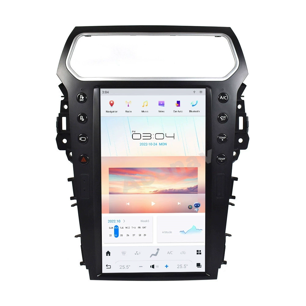 Подобренный 14,4-дюймовый навигатор all-in-one восьмиядерный CarPlay для Ford Explorer 11-19 с поддержкой Android навигации