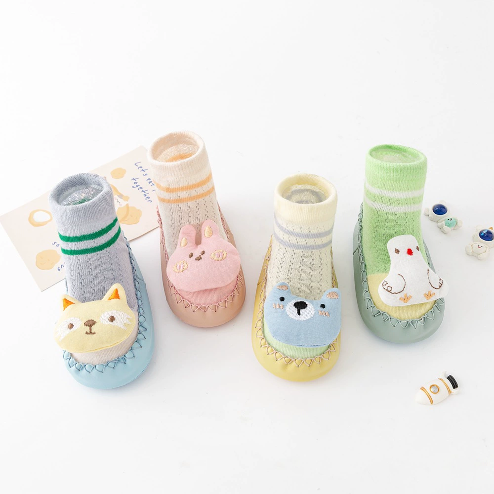 Носки для новорожденных и малышей, сетчатые дышащие детские напольные носки, детские носки с противоскользящей изоляцией