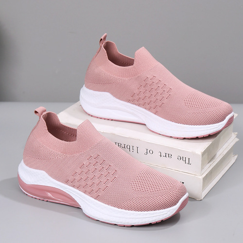 Women's Sports Shoes, Soft Sole, Comfortable and Breathable, Feather Weave Mesh Surface, Casual Fashion, Versatile Single Shoes