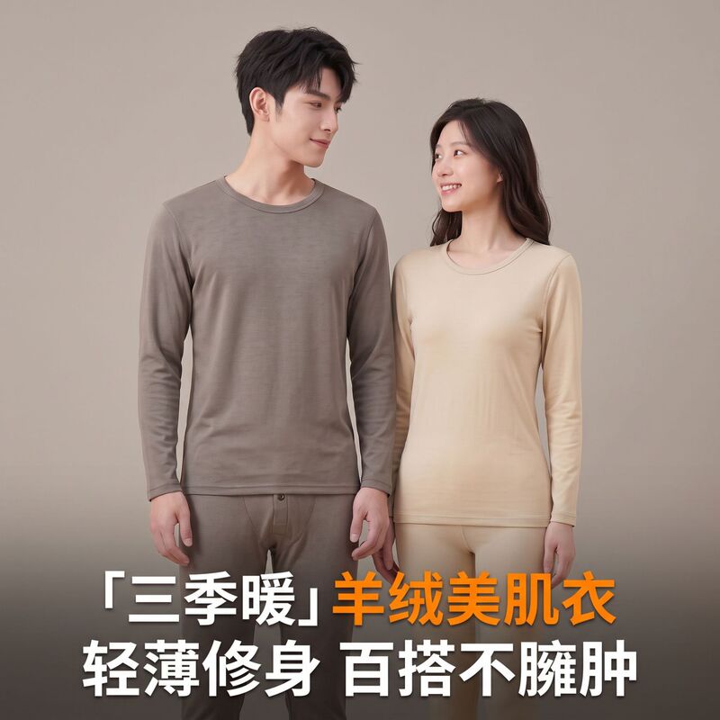 Young and middle-aged thermal underwear for couples, red skin-enhancing thermal underwear for the zodiac year, autumn tops and pants set for women, wholesale Young and middle-aged thermal underwear for couples, red skin-enhancing thermal underwear for the zodiac year, autumn tops and pants set for women, wholesale