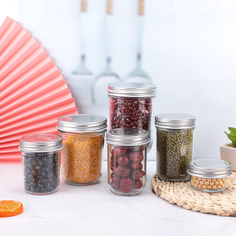 Salsa de pescado al por mayor botella de vidrio sellada puede botella de salsa de Chile doméstica con tapa miel sub-botella fábrica al por mayor