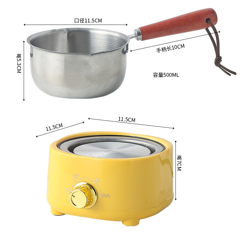 DIY製作器具ワックス瓶砂糖ショートニング溶融鍋加熱炉保温ミルクステンレス溶融ワックスミニ鍋|undefined