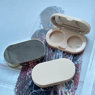 定制 品牌双色 遮瑕膏 鼻影修容 防水眉粉 化妆品包装 Logo