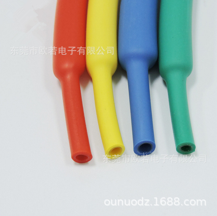供应潜水泵接线密封用3：1透明白色防水含胶热收缩套Φ10.5