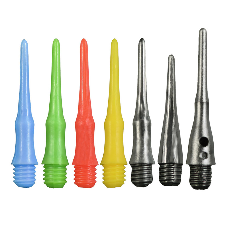 Decathlon plastic soft dart tip plastic color Dart head 4.5mm thread diameter is not bent and not easy to break Decathlon plastic soft dart tip plastic color Dart head 4.5mm thread diameter is not bent and not easy to break