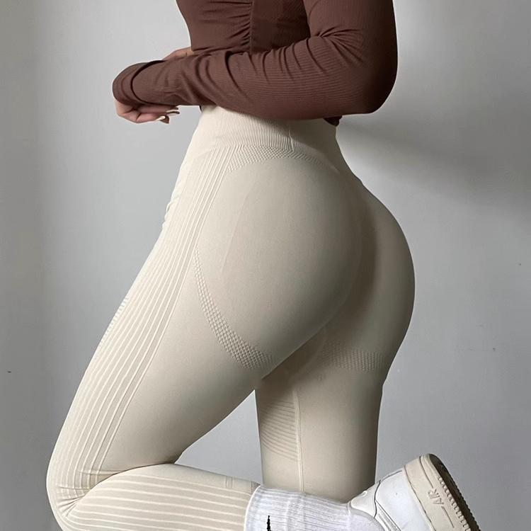 欧美蜜桃提臀健身裤女无缝针织运动瑜伽九分裤跨境电商爆款批发价|undefined
