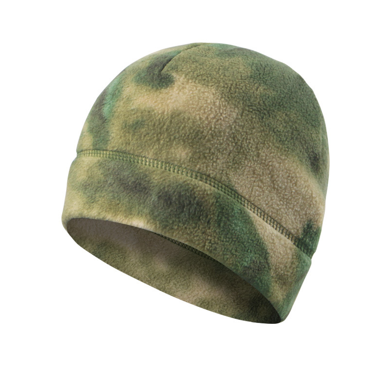 Sombrero de terciopelo camuflado otoño y invierno para hombres y mujeres sombrero de ciclismo al aire libre grueso a prueba de frío de ciclismo caliente protección de orejas sombrero de montaña