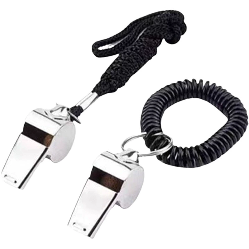 Свисток из нержавеющей стали наружный тренировочный рефери свисток наружный свисток вентилятор свисток оптовая продажа