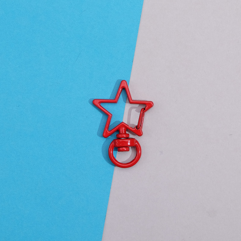 カラフルな五芒星バックルハングバックル手作り DIY バッグペンダント保護カバーキーホルダーペン文具カップアクセサリー|undefined
