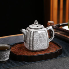 陶瓷黑冰花釉功夫茶具泡茶壺手抓壺單壺遇水化冰茶壺三才蓋碗批發