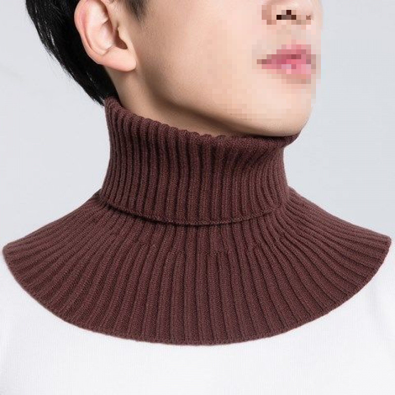 남자용 스카프 풀오버 가을과 겨울 따뜻한 목 보호 목 칼라 트렌디 다재다능한 장 가짜 칼라 니트 패션 울