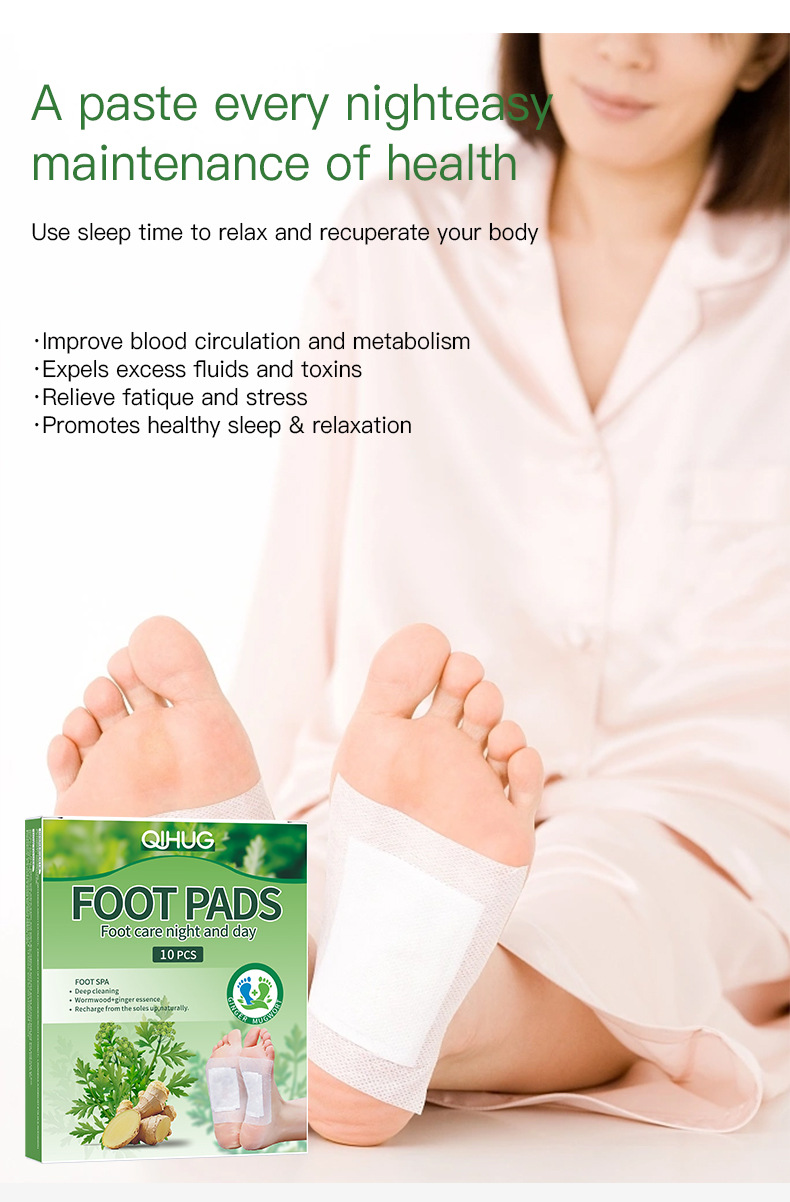 Herbal Foot Pads Sleep Support 10pcs Natural Relaxing Foot Care specifications