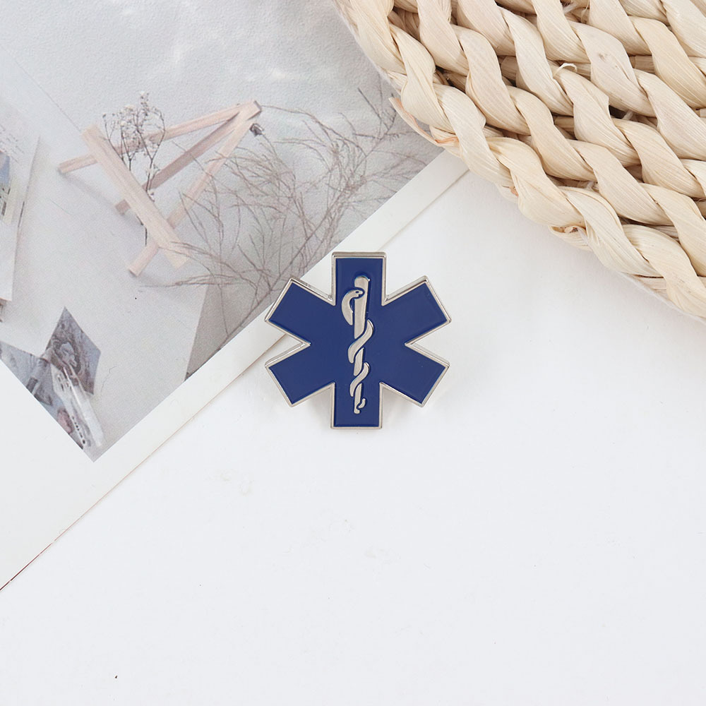 Snake stick brooch medical student badge white coat decoration gift pendant nurse graduation gift